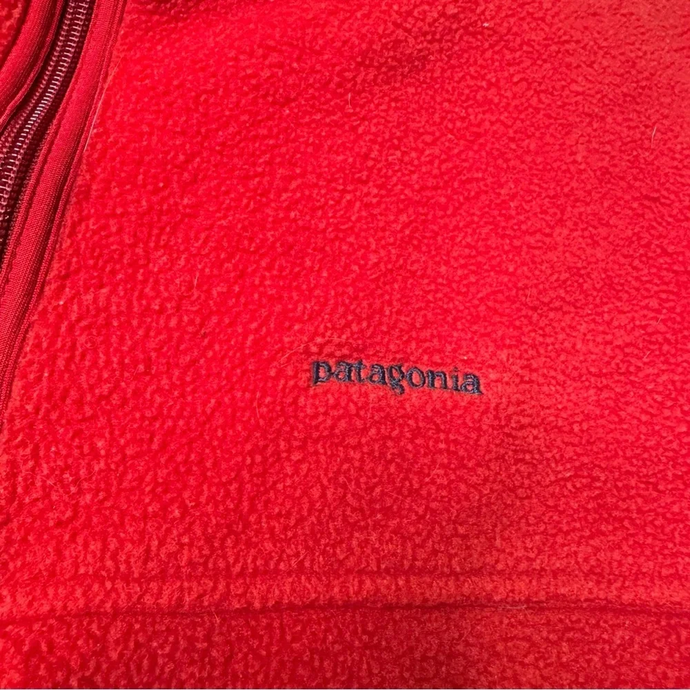 Vintage Patagonia Synchilla Red Full Zip Vest Style 25182 Men's Size L